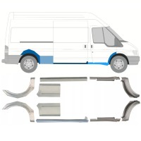 Sill and rear wing repair panel for Ford Transit 2000-2013 / Left+Right / Set 10630
