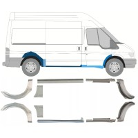 Sill and rear wing repair panel for Ford Transit 2000-2013 / Left+Right / Set 10637
