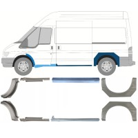 Sill and rear wing repair panel for Ford Transit 2000-2013 / Set 12675