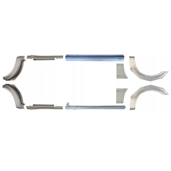 Sill and rear wing repair panel for Ford Transit 2000-2013 / Set 12676
