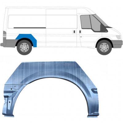 Rear wing repair panel for Ford Transit 2000- / MWB / LWB / Right 7158