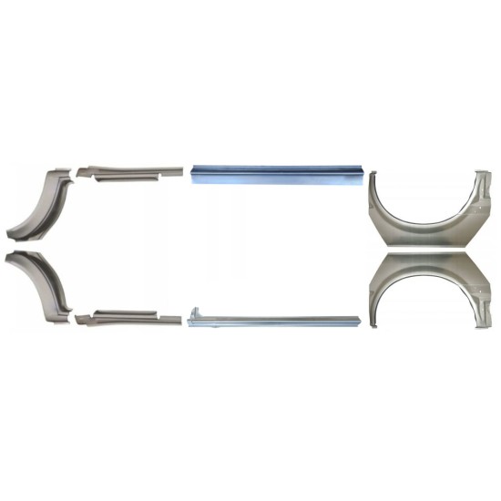 Sill and rear wing repair panel for Ford Transit 2000-2013 / Set 12674