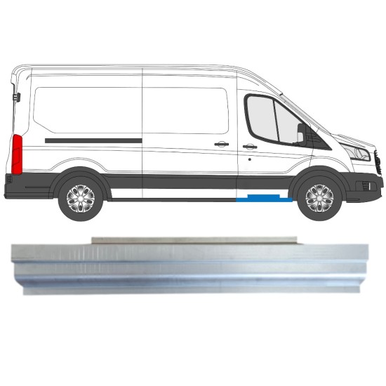 Sill repair panel for Ford Transit 2014- / Left = Right (symmetrical) 14737