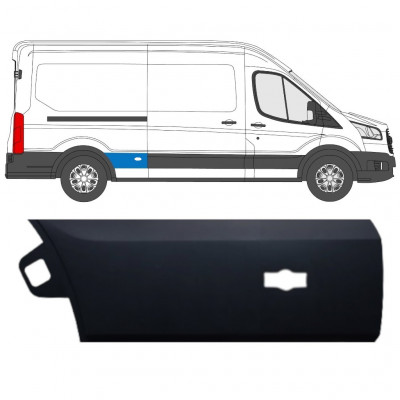 FORD TRANSIT 2014- LWB REAR WING MOULDING TRIM PANEL WITH HOLE / RIGHT