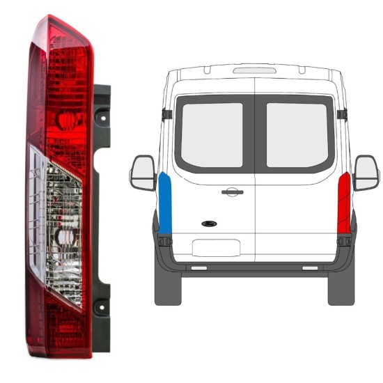 Rear light for Ford Transit 2014- / Left 16093