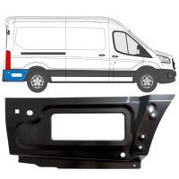 Rear fender rear section repair panel for Ford Transit 2014- / Right 15348