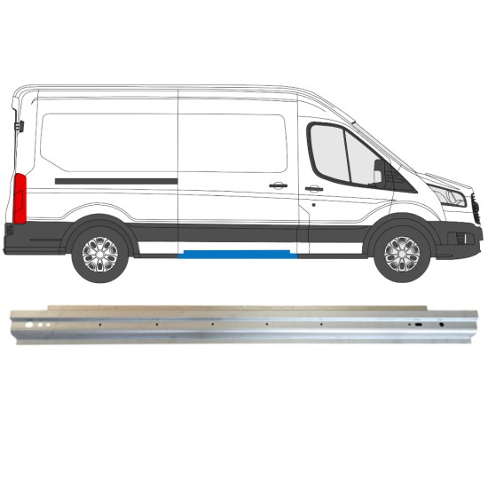 Sliding door sill repair panel for Ford Transit 2014- 14738