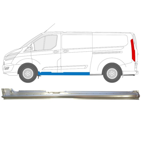 Sliding door sill repair panel for Ford Transit Custom 2013-2023 / Left 14645