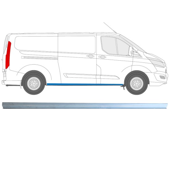 Lower sill repair panel for Ford Transit Custom 2013-2023 / Right 16894