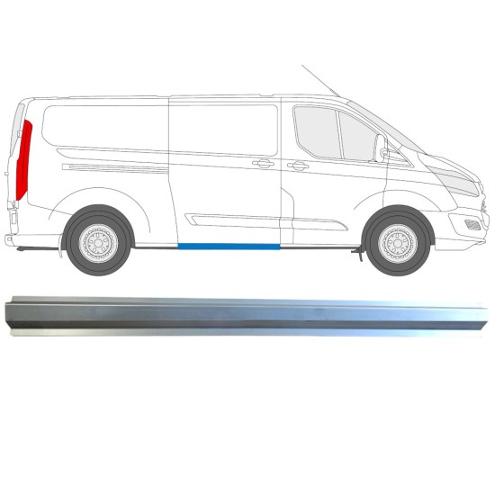 Sliding door sill repair panel for Ford Transit Custom 2013-2023 / Right 16896