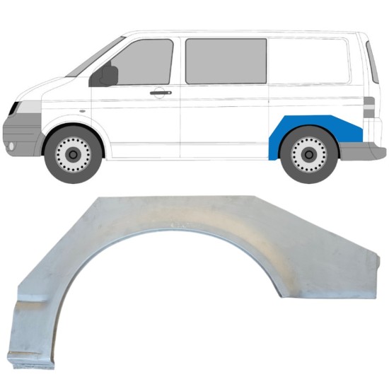 Rear wing repair panel for Volkswagen Transporter T5 2003-2015 / Left 14763