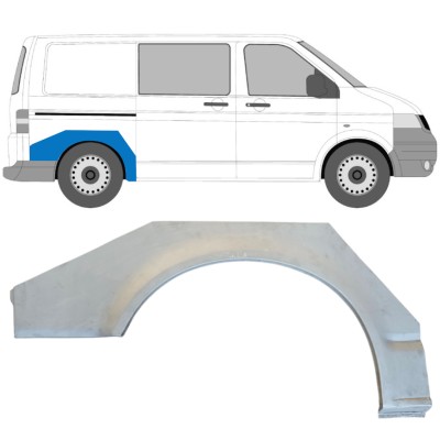 Rear wing repair panel for Volkswagen Transporter T5 2003-2015 / Right 14762