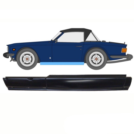 Full sill repair panel for Triumph TR6 1969-1976 / Left 10761