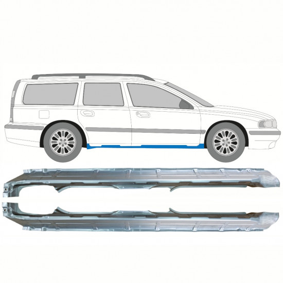 Sill repair panel for Volvo V70 2000-2007 / Left+Right / Set 10344