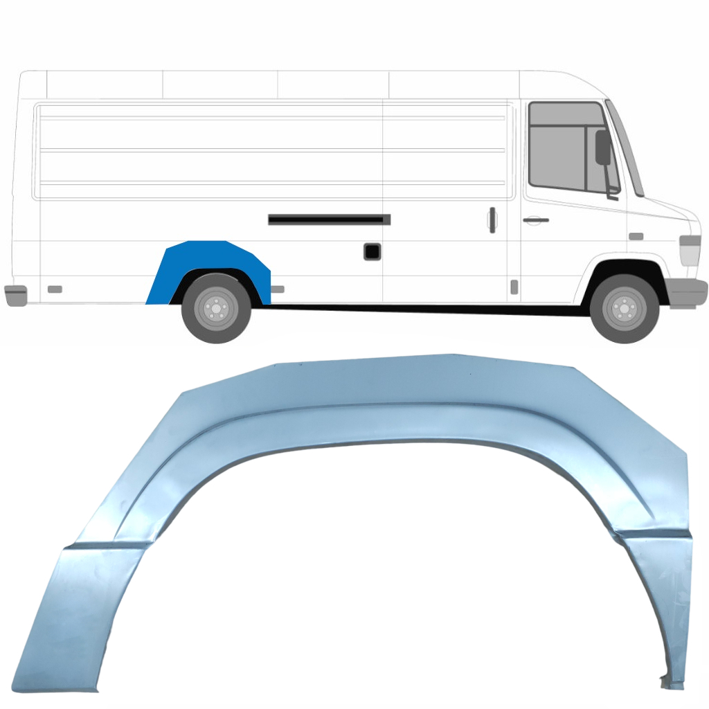 MERCEDES VARIO 1996- REAR WHEEL ARCH / RIGHT