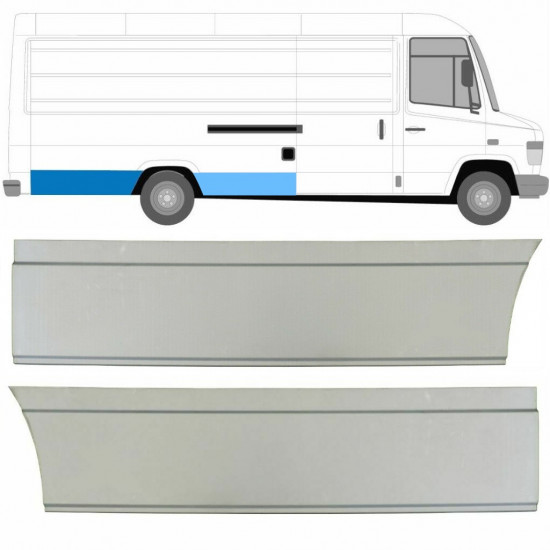 Rear wing repair panel for Mercedes Vario 1996- / Right / Set 8545
