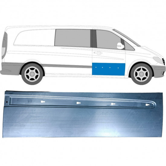 Front door repair panel for Mercedes Vito W639 2003-2014 / Right 12911