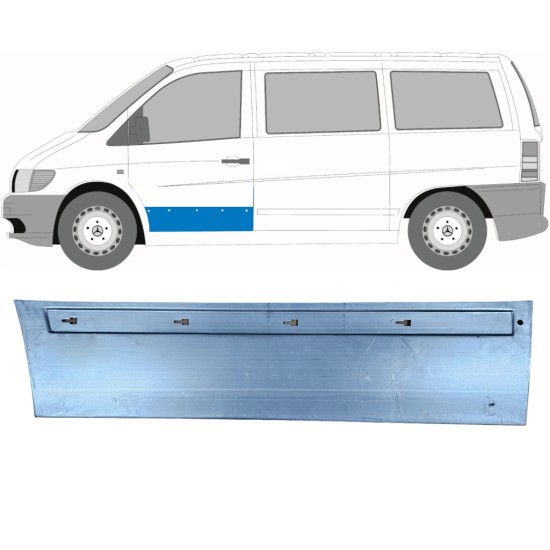 Front door repair panel for Mercedes Vito I W638 1996-2003 / Left 11498