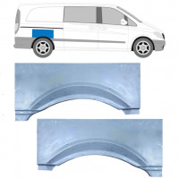 Rear wing repair panel for Mercedes Vito 2003-2010 / Left+Right / Set 9180