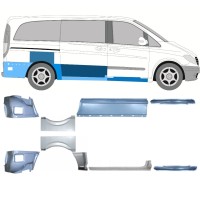 Repair panel set for Mercedes Vito W639 2003-2014 / Left+Right / 14788