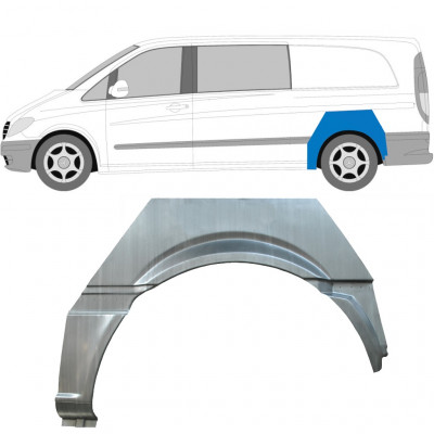 Rear wing repair panel for Mercedes Vito W639 2003-2014 / Left 12916