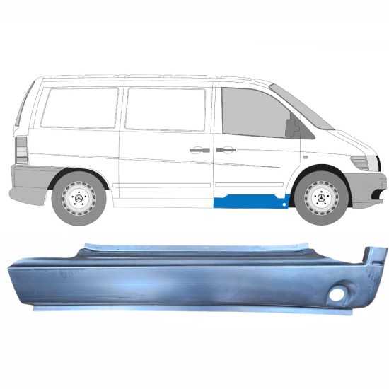 Front sill repair panel for Mercedes Vito I W638 1996-2003 / Right 8831