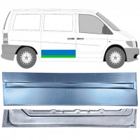 Outer lower sliding door repair panel for Mercedes Vito I W638 1996-2003 / Right / Set 12048