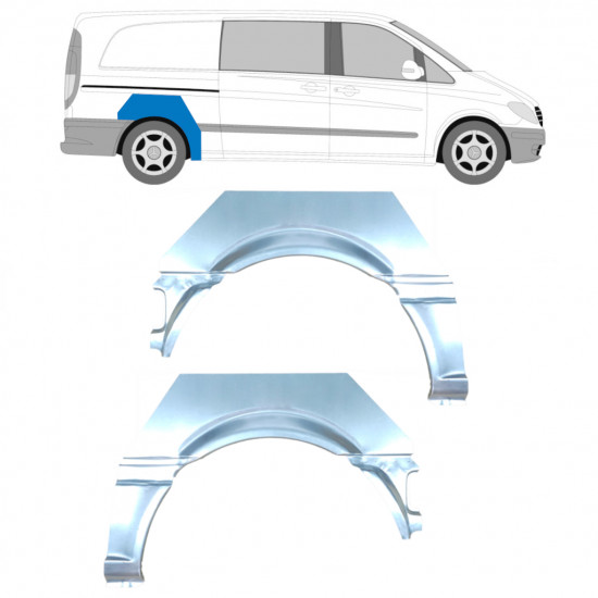 MERCEDES VITO 2003-2010 REAR WHEEL ARCH / SET