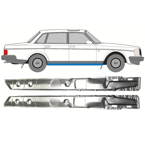 Inner sill repair panel for Volvo 240 1975-1993 / Left+Right / Set 16111