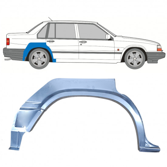 Rear wing repair panel for Volvo 940 1990-1998 / Right /  8293