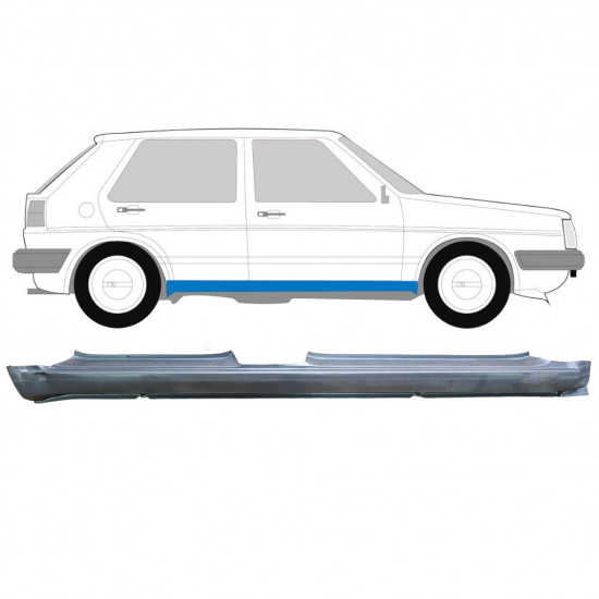 Sill repair panel for VW Golf 2 1982- / Right 7095