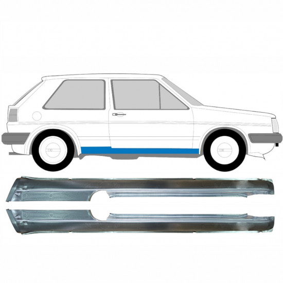 Sill repair panel for VW Golf 2 1982- / Left+Right / Set 9407