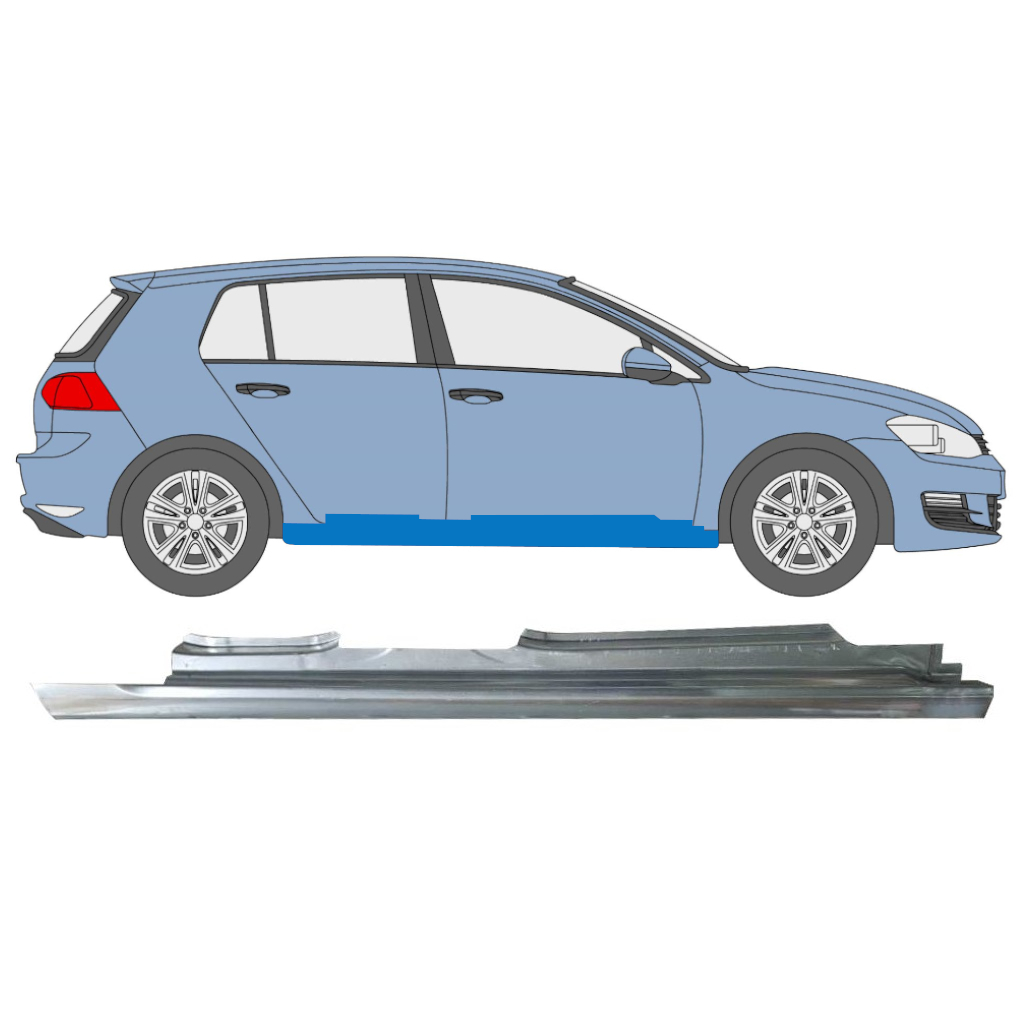 Full sill repair panel for Volkswagen Golf 7 2012- / Right 8299