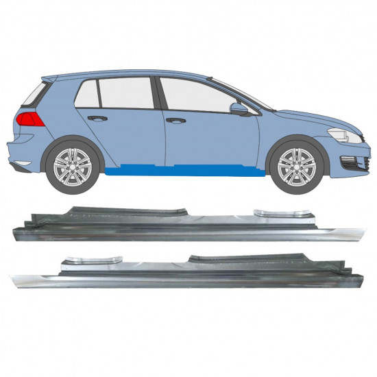 Sill repair panel for VW Golf 7 2012- / Left+Right / Set 9973