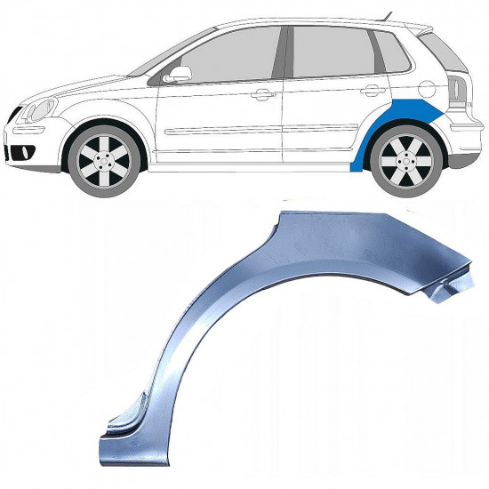 VW POLO 2001-2009 REAR WHEEL ARCH / LEFT