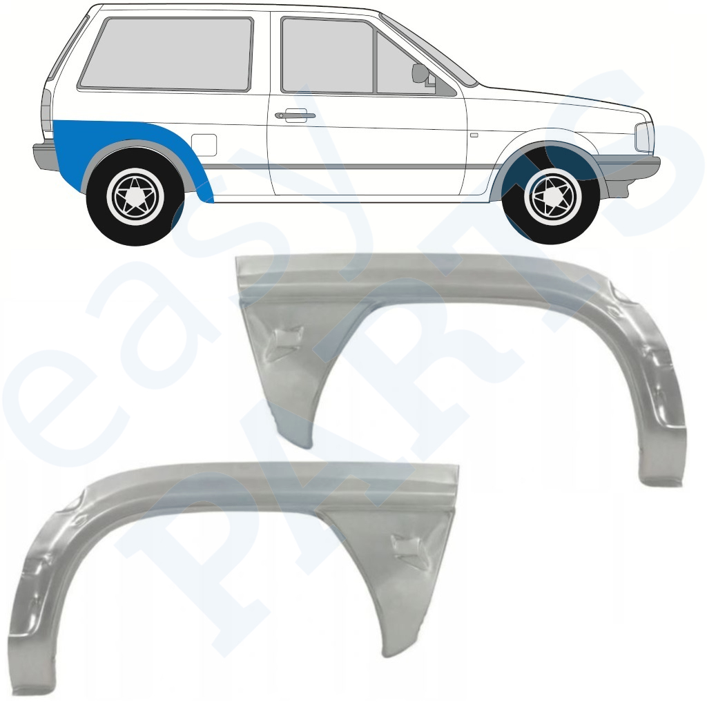 VW POLO 1981-1984 REAR WHEEL ARCH / SET