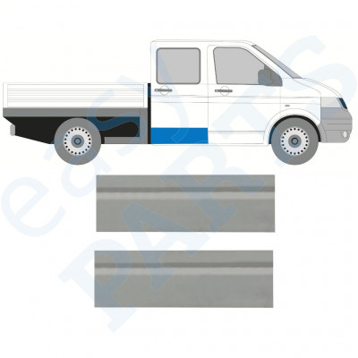  VW T5 2003-2015 DOUBLECAB REAR DOOR SKIN PANEL / RIGHT = LEFT / SET