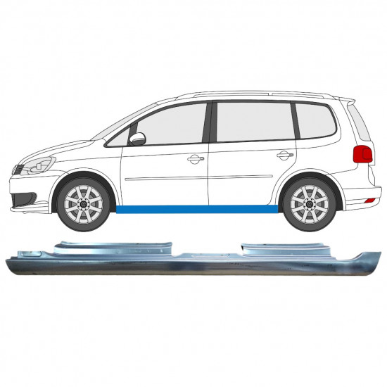 VW TOURAN 2010-2015 FULL SILL REPAIR PANEL / LEFT