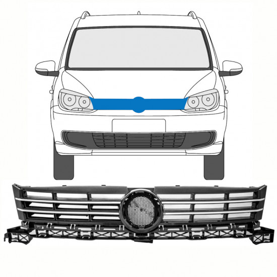 VOLKSWAGEN TOURAN 2010-2015 GRILLE