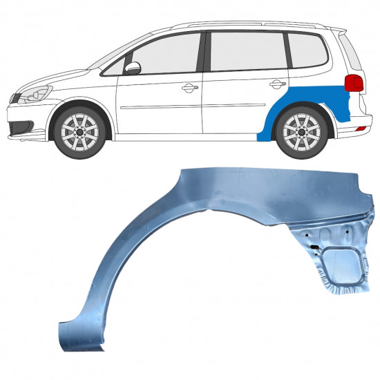 VW TOURAN 2010-2015 REAR WHEEL ARCH / LEFT