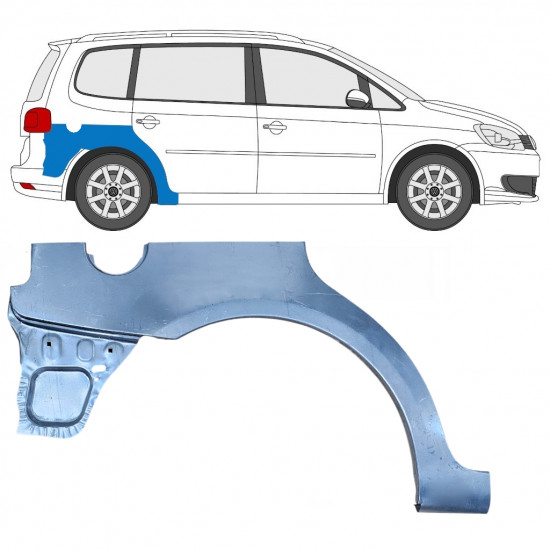 VW TOURAN 2010-2015 REAR WHEEL ARCH / RIGHT