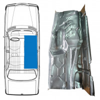 Floor repair panel for Mercedes W123 1975-1985 / Right 8968