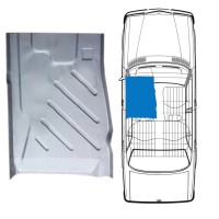 Underbody floor repair panel for Mercedes W123 1975-1985 / Left 16047