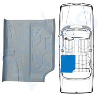 Rear floor repair panel for Mercedes W123 1975-1985 / Left 16049