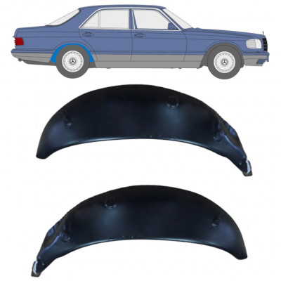 MERCEDES S-CLASS 1979-1991 INNER REAR WHEEL ARCH / SET