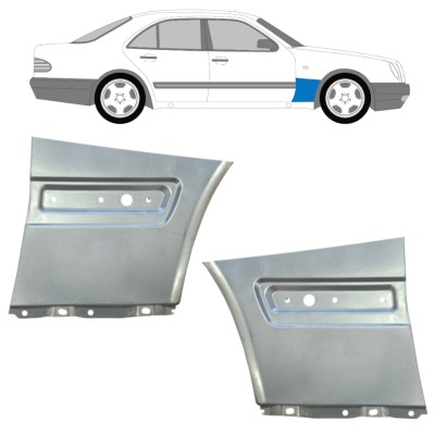 Front wing repair panel for Mercedes E-Class W210 1995-2003 / Left+Right / Set 14703