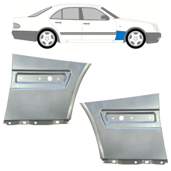 Front wing repair panel for Mercedes E-Class W210 1995-2003 / Left+Right / Set 14703
