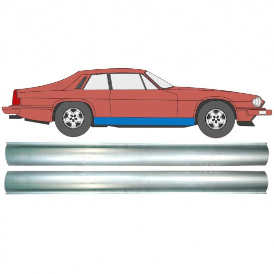 Sill repair panel for Jaguar XJs 1975-1996 / Left = Right (symmetrical) / Set 10490