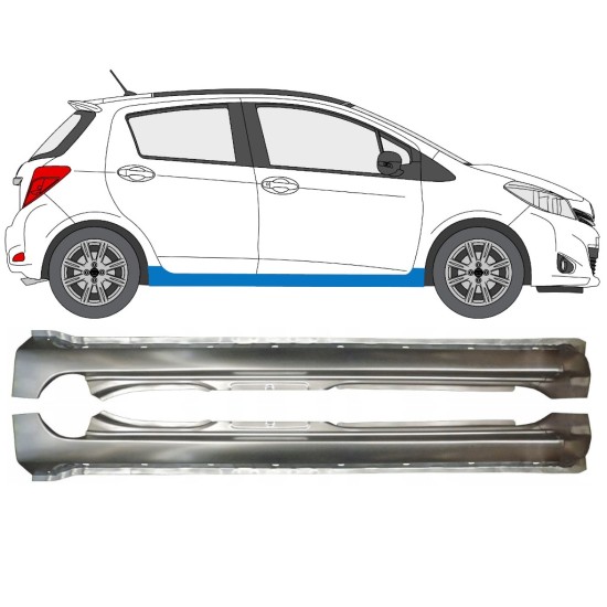 Full sill repair panel for Toyota Yaris 2011-2020 / Left+Right / Set 14587