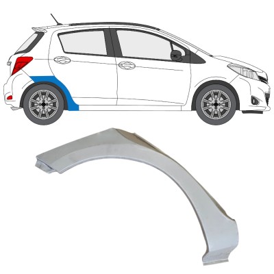 Rear wing repair panel for Toyota Yaris 2011-2020 / Right 14591